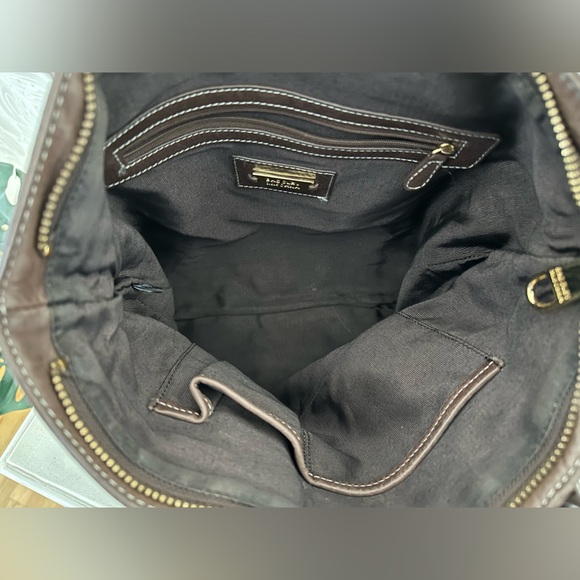 Badgley Mischka Brown Leather Bag - Picture 7 of 10